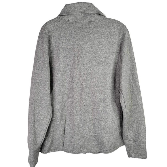 Under Armour UA Sweatshirt Coldgear Women's Gray Asymmetrical Zip Pockets Size M - Picture 3 of 11